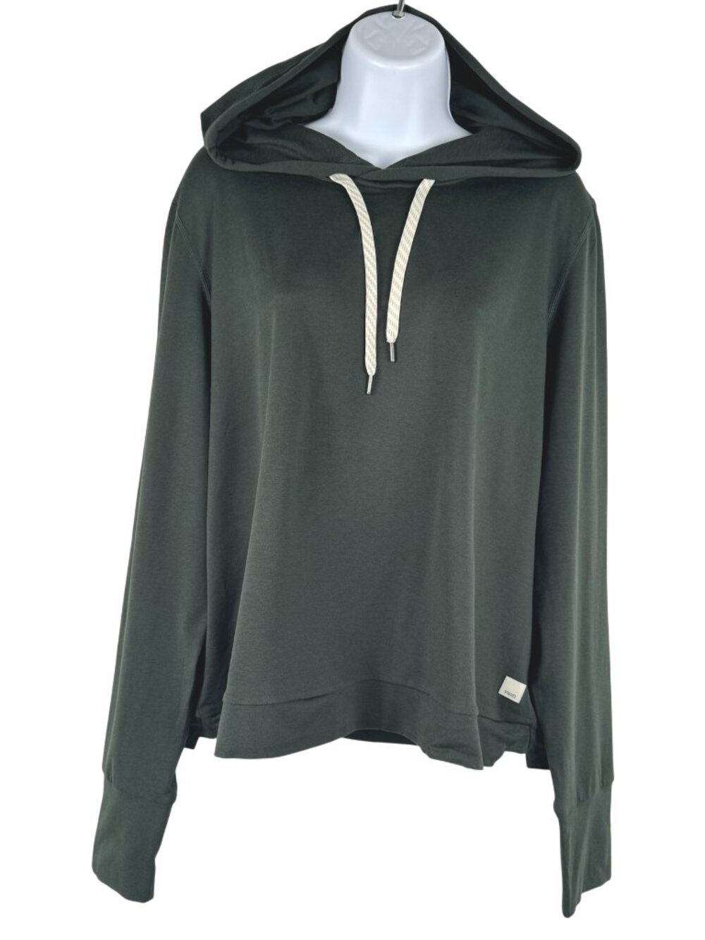 Vuori Halo Essential Hoodie Womens 2XL Green Long Sleeve Stretch TP-3938